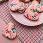 Pink Peonies Luxury Biscuits Gift Box, Eight Biscuits, thumbnail 4 of 10