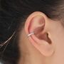 Sterling Silver Cz Ear Cuff, thumbnail 2 of 12