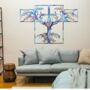 097 Dry Tree Flame Painted Metal Wall Art Decoration, thumbnail 3 of 9