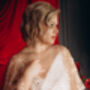 Gold Cape Beaded Wedding Dress Cover Up, thumbnail 4 of 12