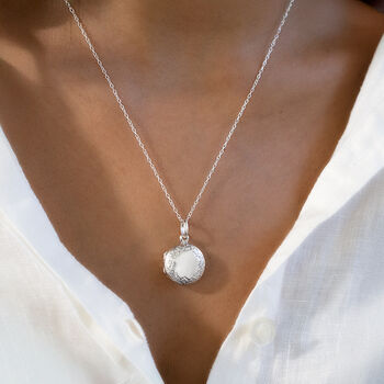 Vintage Style Round Locket Necklace, 5 of 9