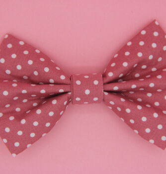 Pink Polkadot Dog Bow Tie, 8 of 9