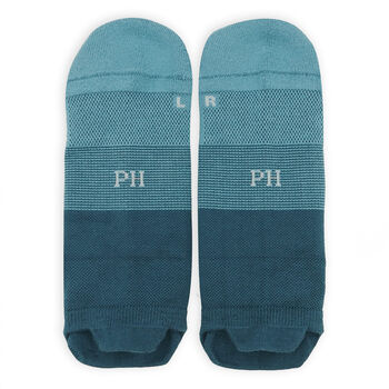 Dual Blue Luxury Walking Women's Socks Three Pairs, 3 of 3