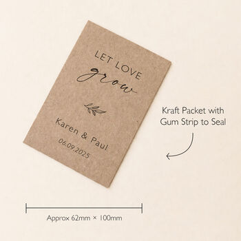 Let Love Grow Eco Friendly Wildflower Wedding Favours, 2 of 7