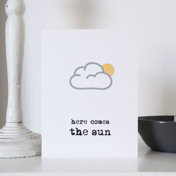 'Here Comes The Sun' Petite Card, 2 of 3