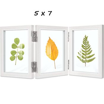 White Triple Picture Frames With 360° Folding Hinge, 12 of 12