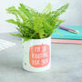I'm So Rooting For You Plant Pot, thumbnail 1 of 6