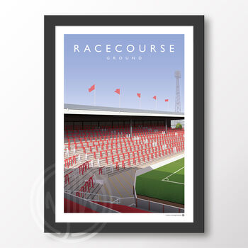 Wrexham Racecourse Ground The Old Kop Poster, 6 of 6