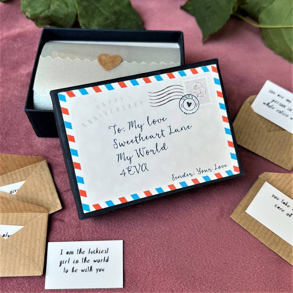 12 Mini Love Letters Anniversary Gift, 1 of 7