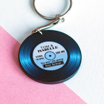 'Love Forever' Personalised Oasis Keyring, 2 of 3