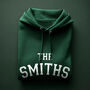 Personalised Varsity Banner Hoodie – Custom Family Name, thumbnail 3 of 12