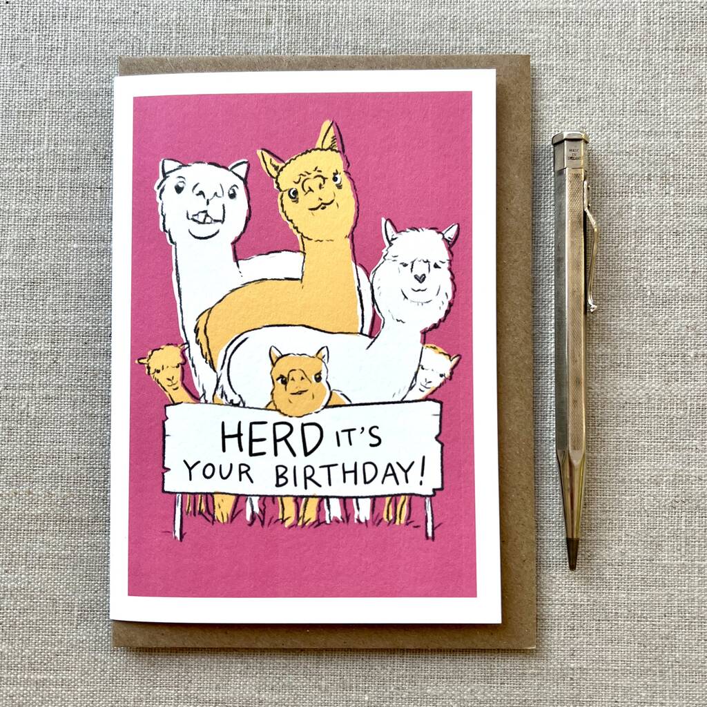 Funny Alpaca Birthday Card, 1 of 2