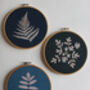 Cyanotype Embroidery Kit Fern, thumbnail 3 of 4