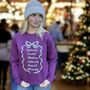 Personalised Quote Christmas Wishes Jumper, thumbnail 1 of 2