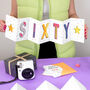 60th Birthday Bright Fold Out Card, thumbnail 1 of 3