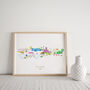 Cotswolds Skyline County Art Print, thumbnail 1 of 3
