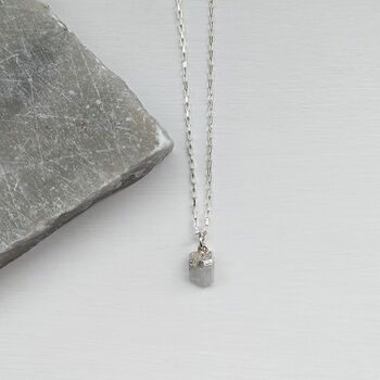 Moonstone Raw Crystal Gemstone Necklace, 2 of 6