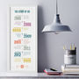 Personalised 'Story Of Us' Timeline Print, thumbnail 2 of 12