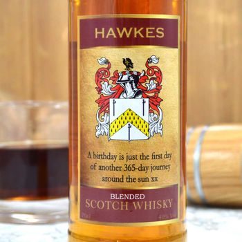 Personalised Whisky Gift With Family Crest, 2 of 8