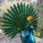 Light Up Metal Garden Peacock, thumbnail 9 of 9