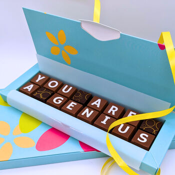 Congratulations Clever Clogs Or Genius Chocolate Gift, 2 of 8