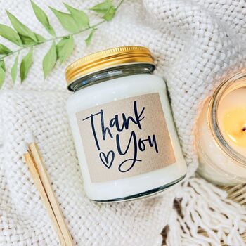 Thank You Candle And Dried Flowers Gift Set, 2 of 4