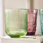Set Of Four Vintage Colour Embossed Tumblers, thumbnail 2 of 9