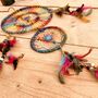 Large Double Rainbow Colours Hemp Dream Catcher, thumbnail 8 of 10