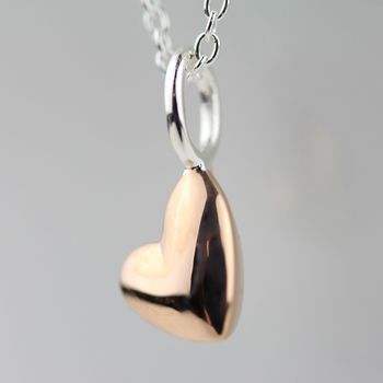 Devotion 18ct Rose Gold Plated Heart Necklace, 3 of 4