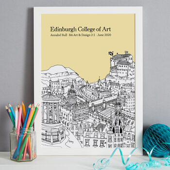 Personalised Edinburgh Graduation Gift Print, 7 of 9