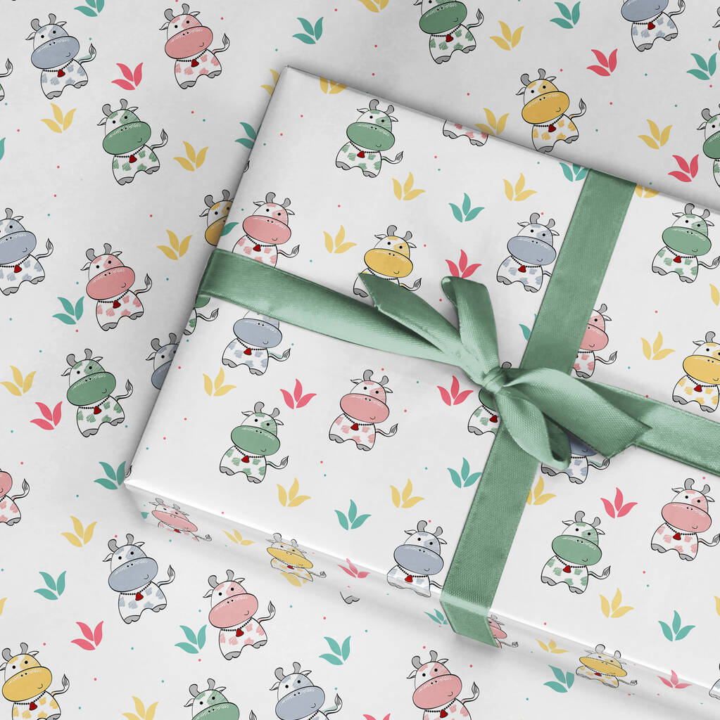 Cow Wrapping Paper Roll By The Wrapping Paper Shop | notonthehighstreet.com