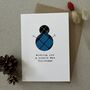 Scottish Tartan Snowman Christmas Card, thumbnail 1 of 3