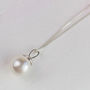Pearl Pendant Necklace In Silver, thumbnail 8 of 8