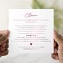 Personalised Poem Pink Foil Daughter Birthday Card, thumbnail 1 of 3