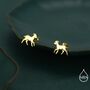 Baby Lamb Stud Earrings In Sterling Silver, thumbnail 4 of 12