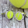 Genuine Tennis Ball Cufflinks, thumbnail 2 of 2