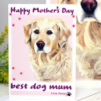 Golden Retriever Mother's Day Card, 3 of 7