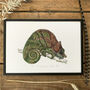 O'shaughnessy's Chameleon Illustration Print, thumbnail 1 of 6