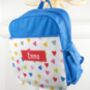 Personalised Back To School Patterned Rucksack, thumbnail 7 of 8