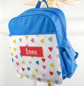 Personalised Back To School Patterned Rucksack, 7 of 8