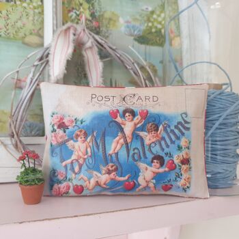 Valentine's Fabric Lavender Bag Gift For Her, Cherub Keepsake Love Token, 7 of 12