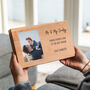 Personalised Beech Photo Block With Message, thumbnail 1 of 5
