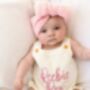 Embroidered Personalised Summer Strappy Baby Romper, thumbnail 1 of 7