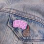 Open Book Polymer Clay Pin Badge, thumbnail 1 of 2