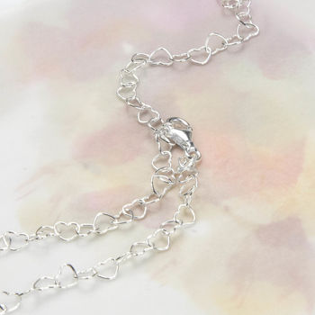 Sterling Silver Hearts Necklace, 2 of 5