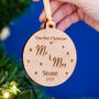 Newlywed's First Christmas Decoration Personalised, thumbnail 1 of 5