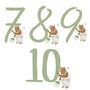 Personalised Painted Numbers Birthday Card Green, thumbnail 5 of 5