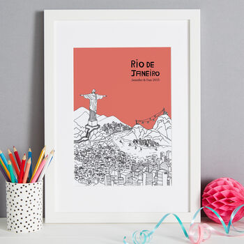 Personalised Rio De Janeiro Print, 2 of 12