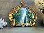30cm Distressed Gold Baroque Crown Wall Mirror, thumbnail 1 of 6