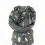 Feather Silver Foil Print Scarf, thumbnail 4 of 7